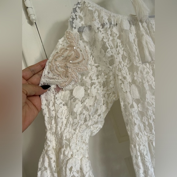 VENUS Mini Boho Chic Dress Lace Sequins Embroidered - Perfect for Special Events - Picture 8 of 11